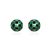 black-and-green-crisscross-stud-earrings